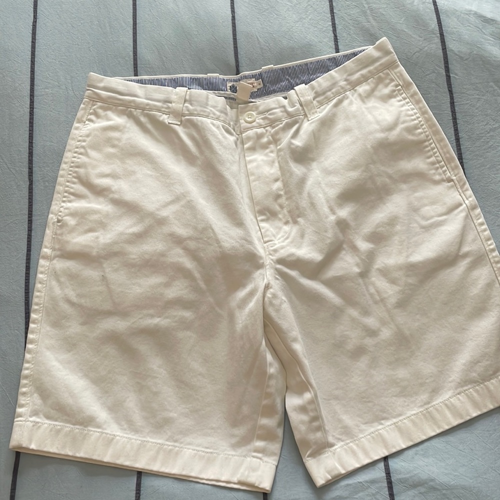 J. Crew White Chino Shorts